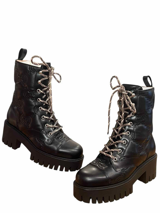 GUCCI Size 36 Black BOOT