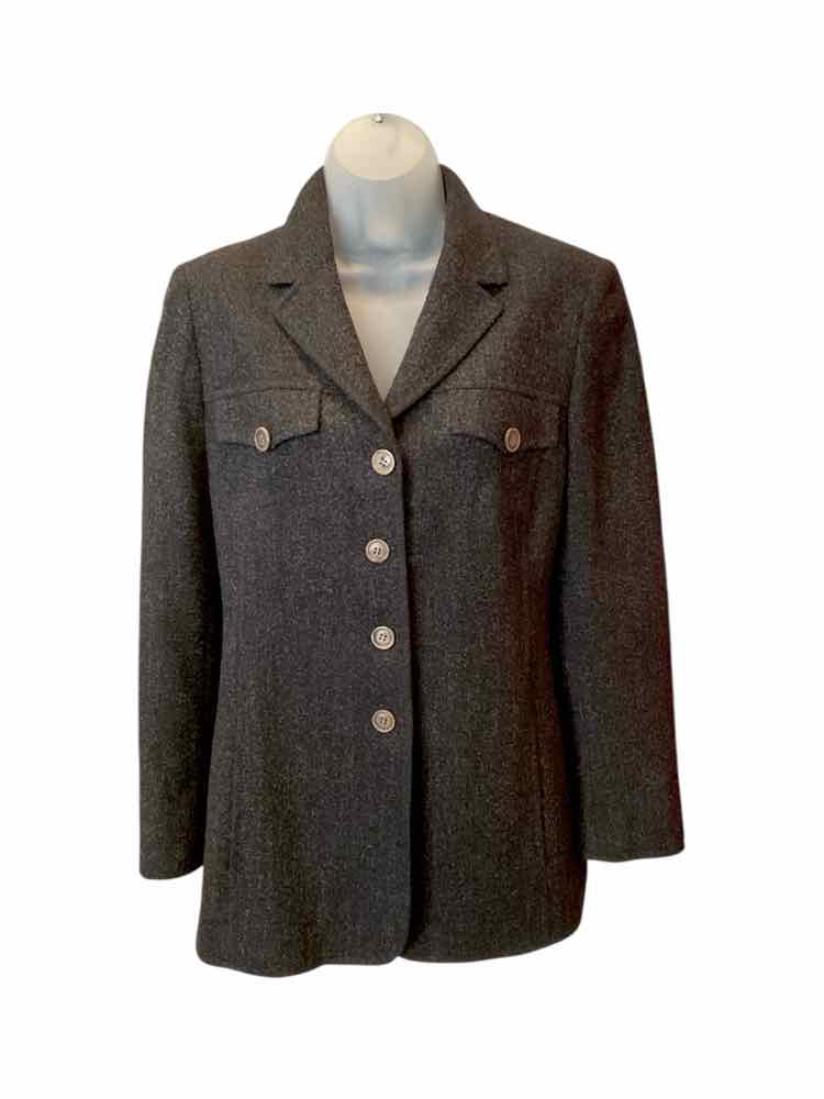 AKRIS Size 12 Grey Coat