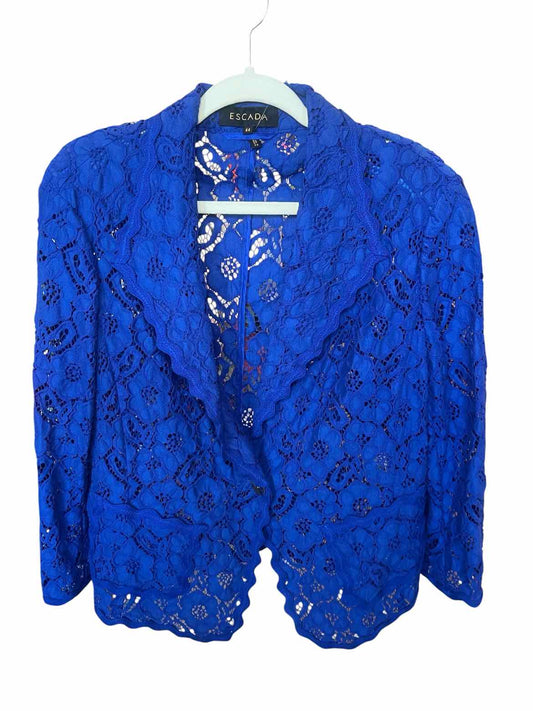 ESCADA Size 44 Royal Blue BLAZER