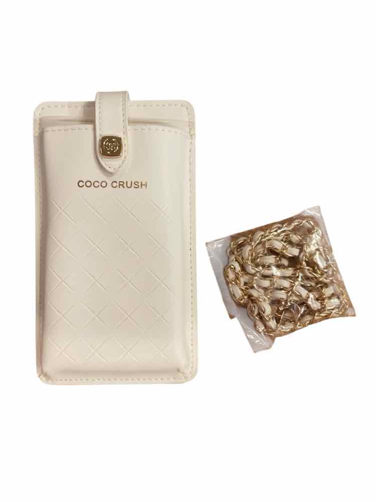 Chanel white/gold hardware Coco Crush Wallet