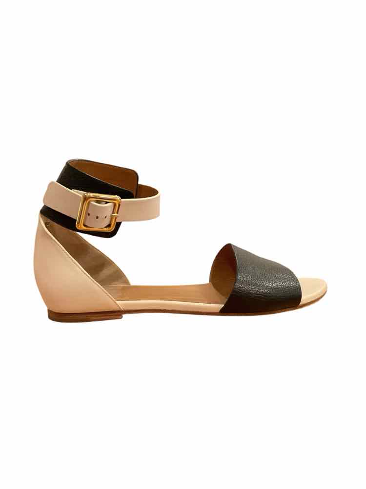 CHLOE Size 36 BLK/IVORY Shoes