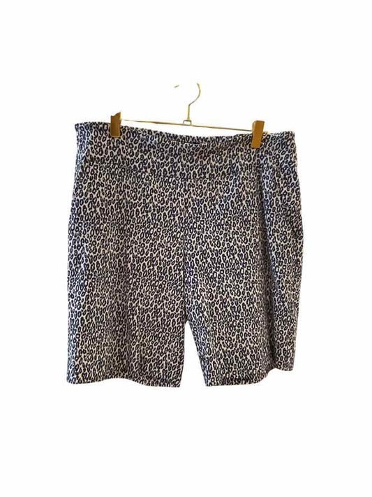 SARA CAMPBELL Size Large BLUE/WHITE Shorts