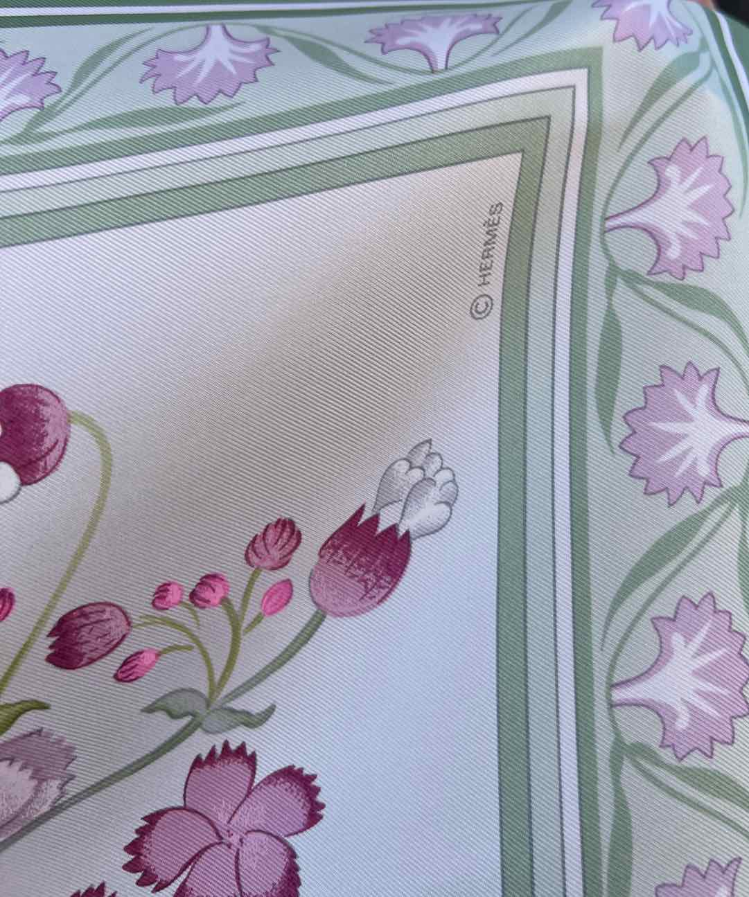 Hermes Size 90 FLORAL Scarf