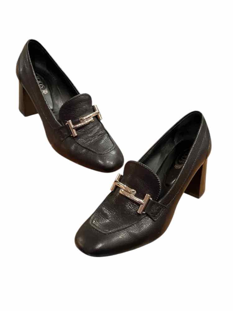 Tod's Size 37.5 Black Shoes