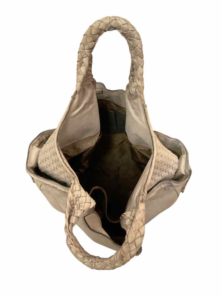 Ferragamo Grey Gancini Hobo Tote Purse
