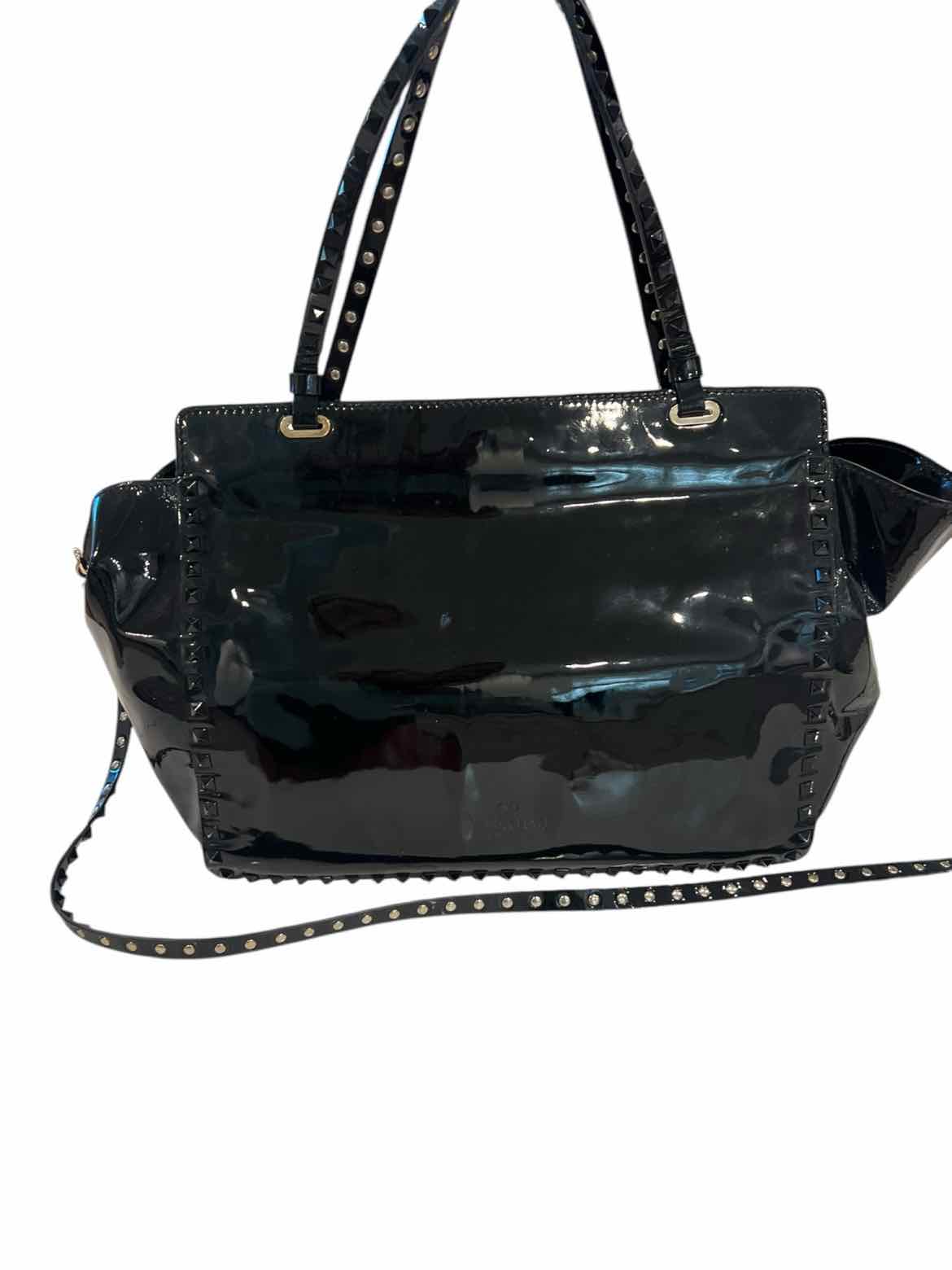 Valentino black/gold hardware Rockstud Tote Purse