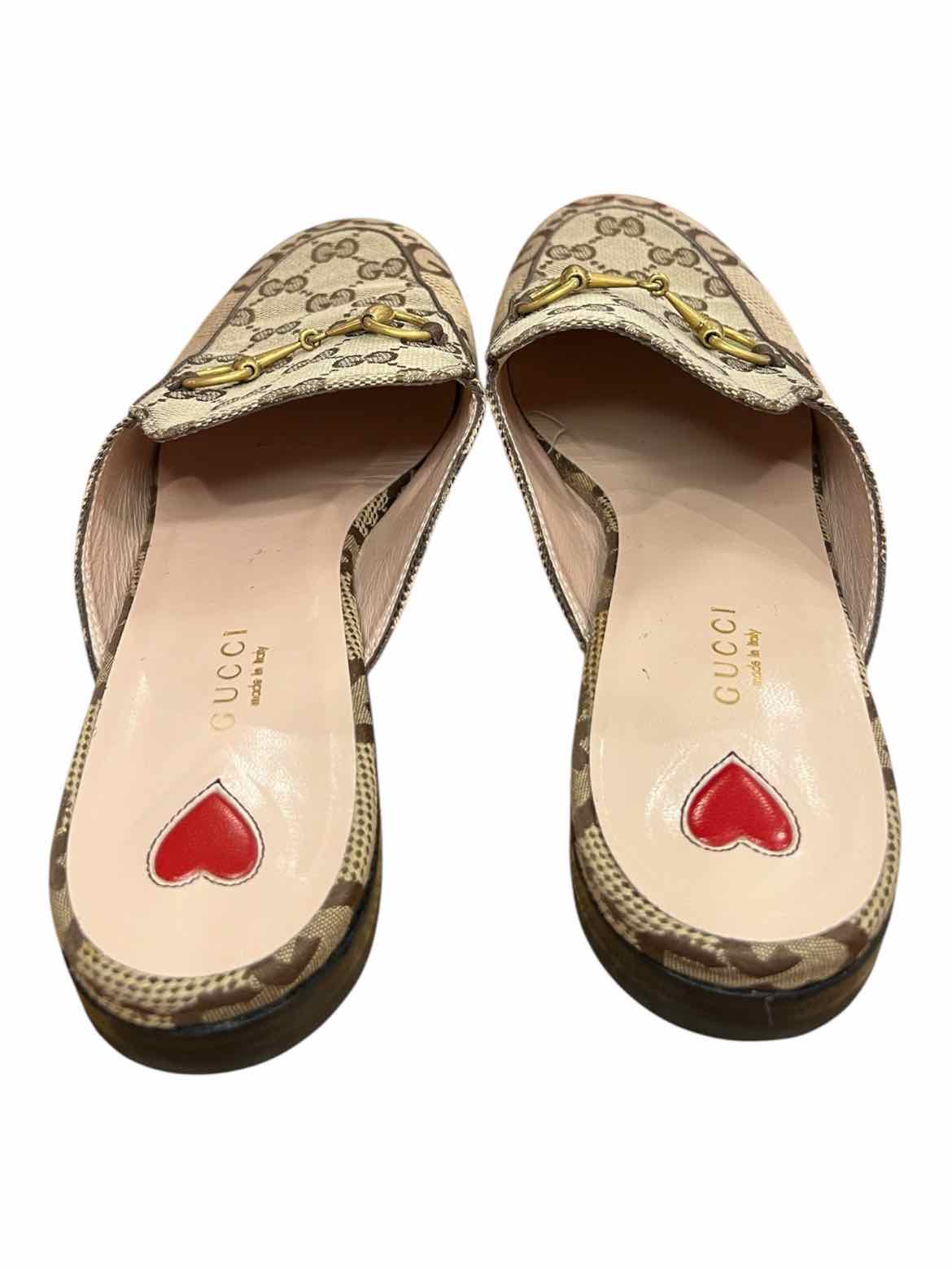 GUCCI Size 40 brn/tan Shoes