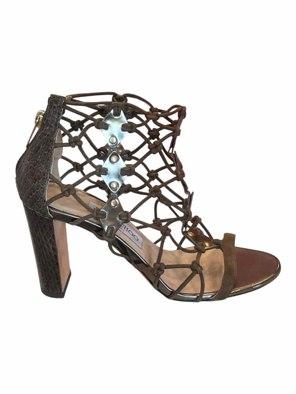 JIMMY CHOO Size 37 BROWN Shoes