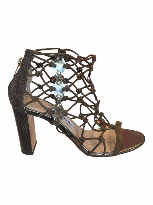 JIMMY CHOO Size 37 BROWN Shoes