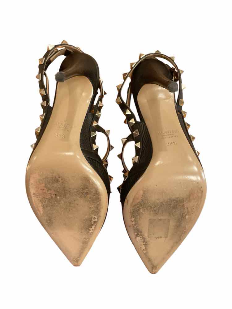 Valentino Size 38.5 black/gold Shoes
