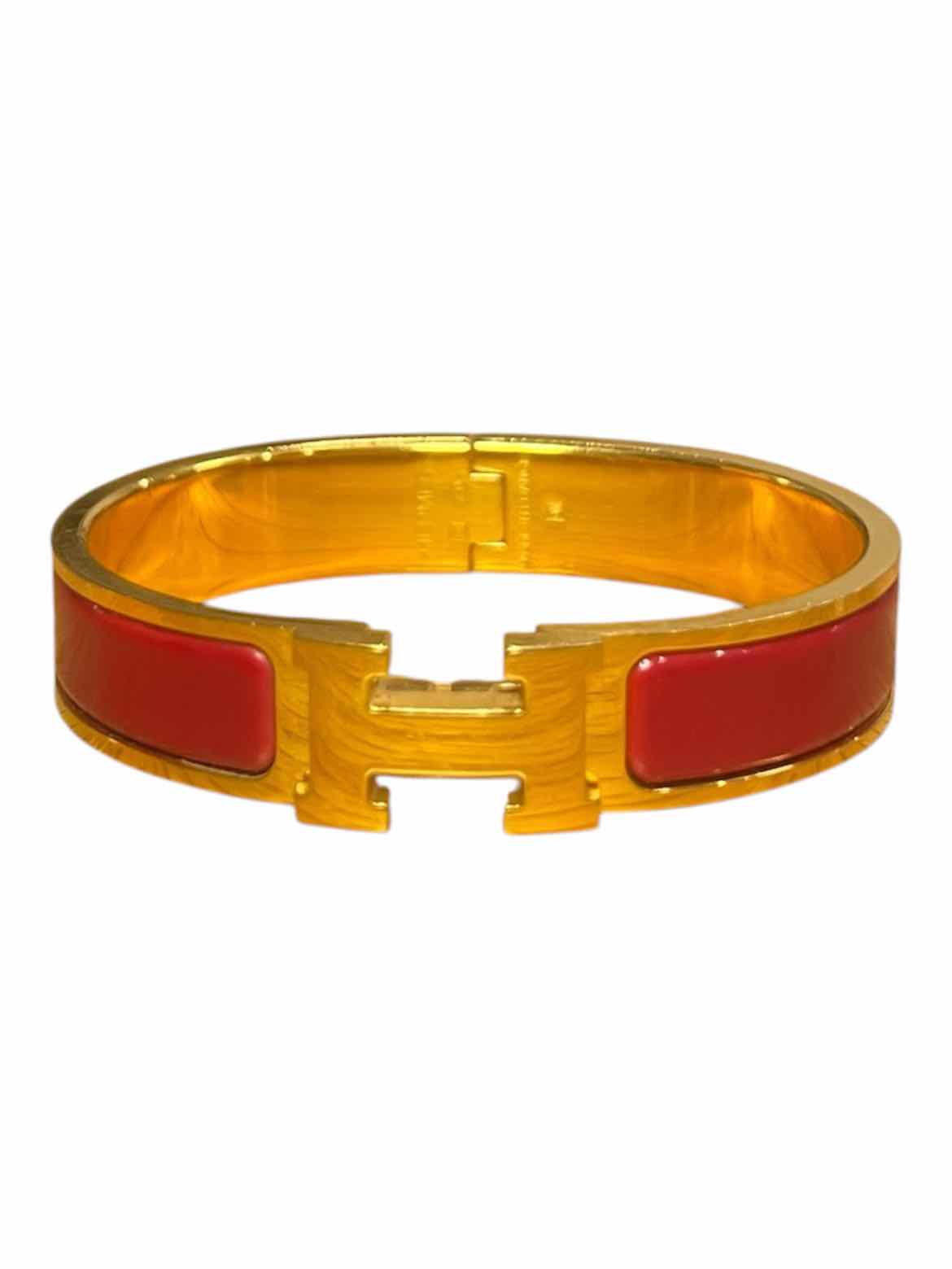 Hermes Size Small red/gold hardware Bracelet
