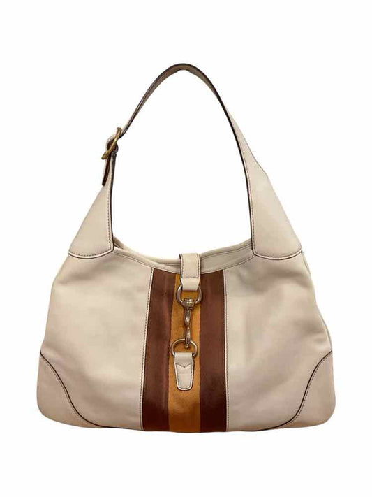 GUCCI Size Large cream/brown Purse