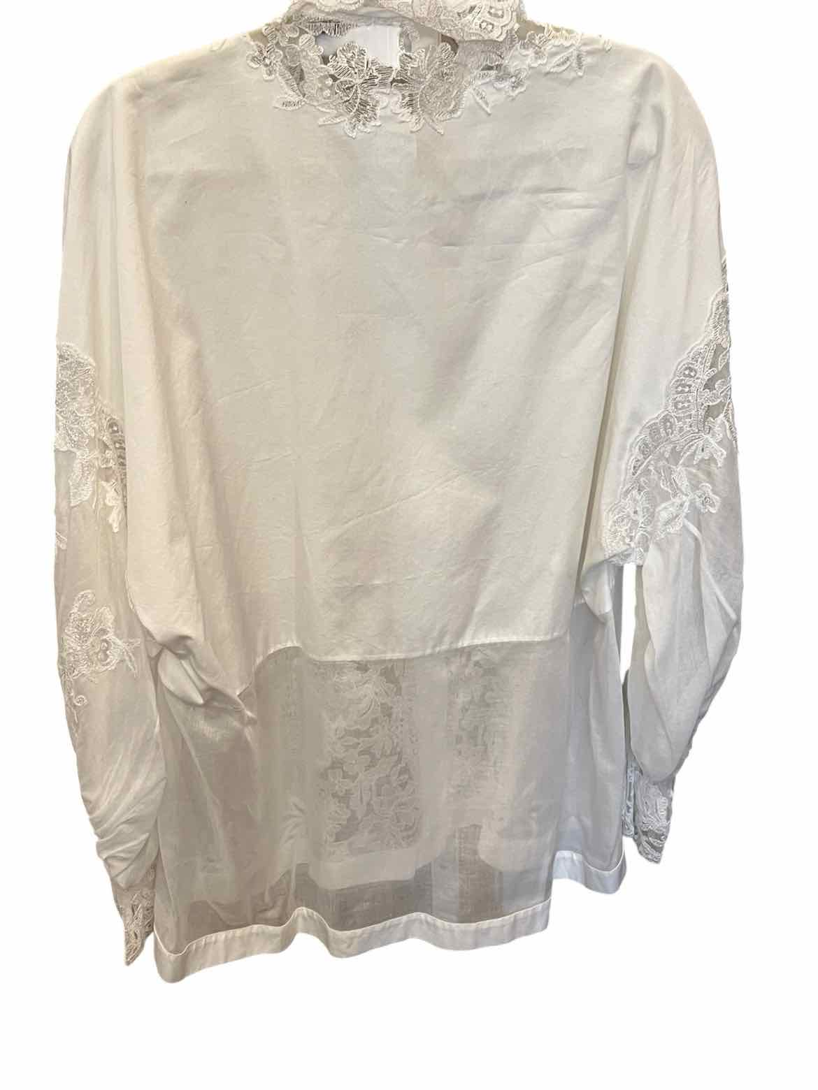 Ermanno Scervino Size 44 White Blouse