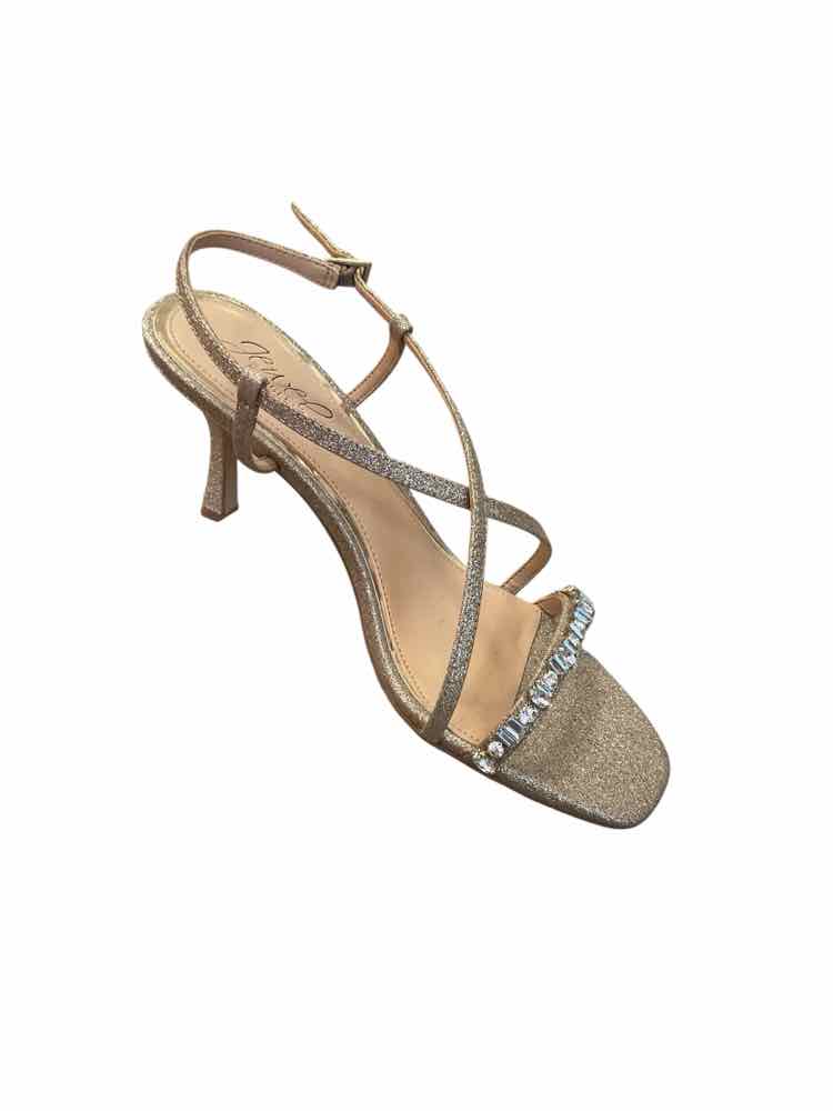 Jewel Badgley Mischka Size 7.5 golden Shoes