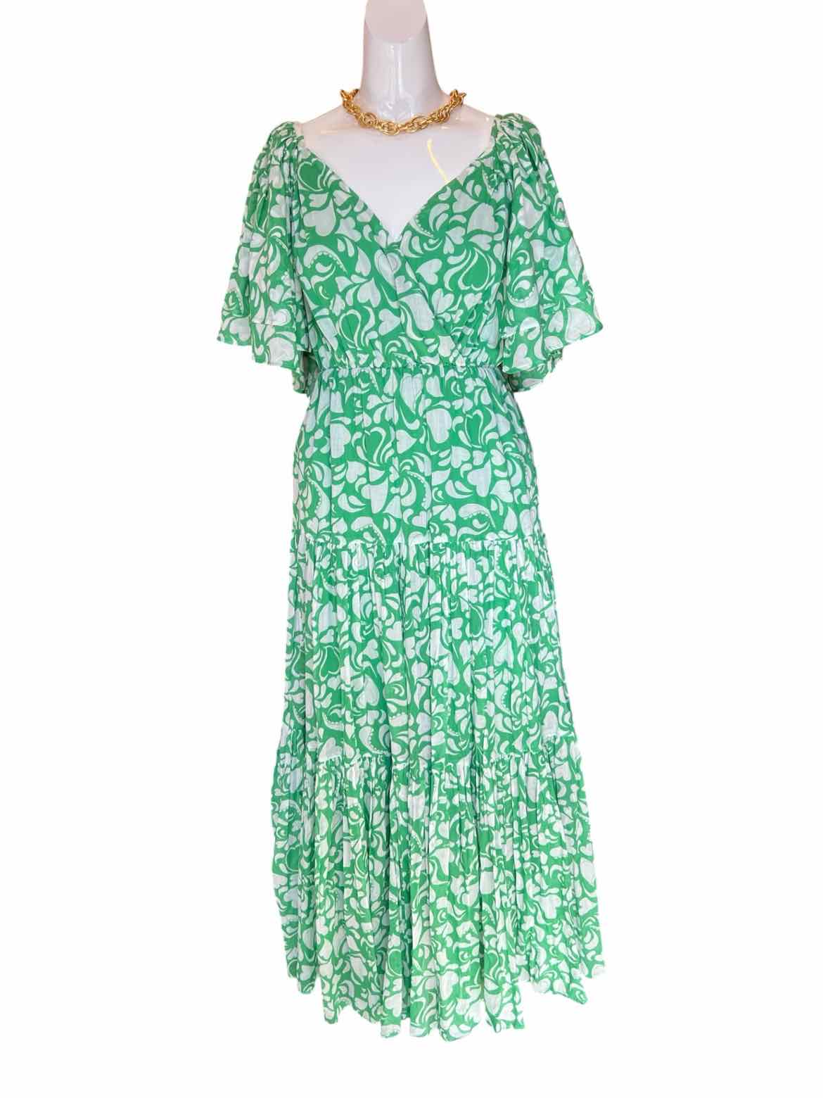 Cover Story Size Small green/white Dress
