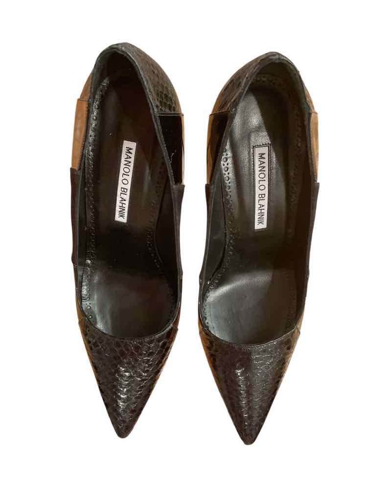 Manolo Blahnik Size 38 Black Shoes