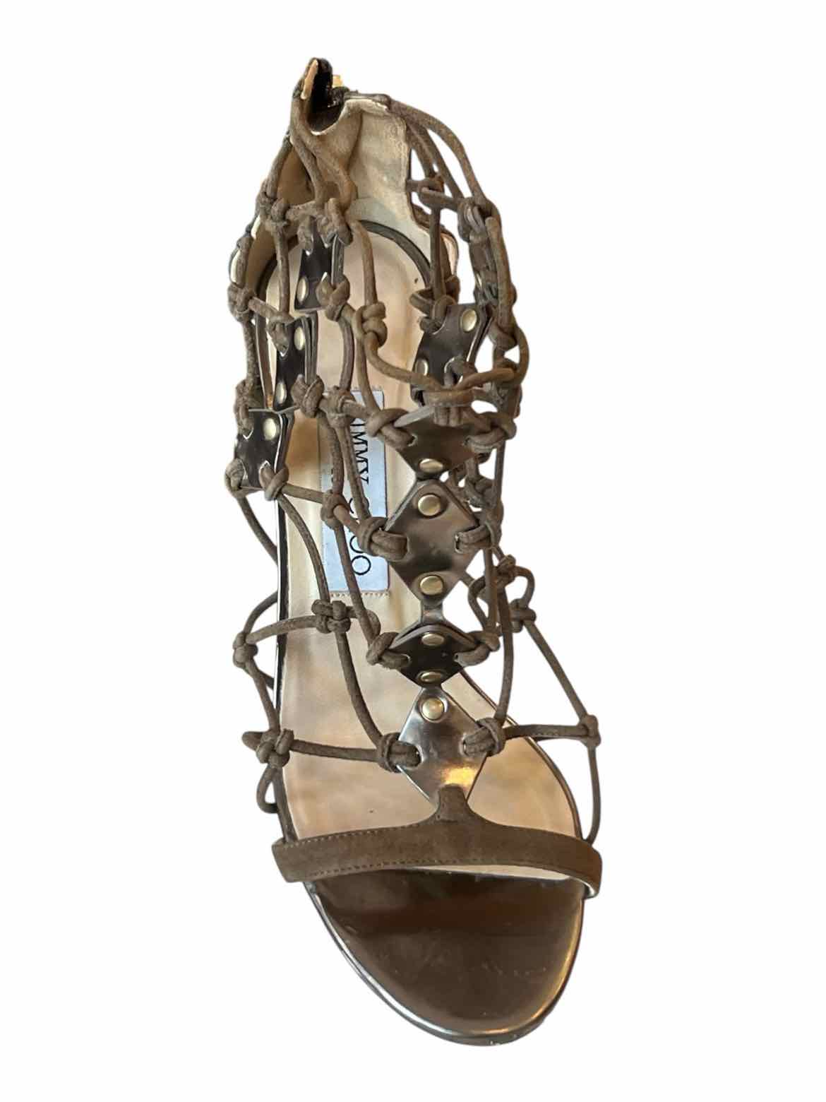 JIMMY CHOO Size 37 BROWN Shoes