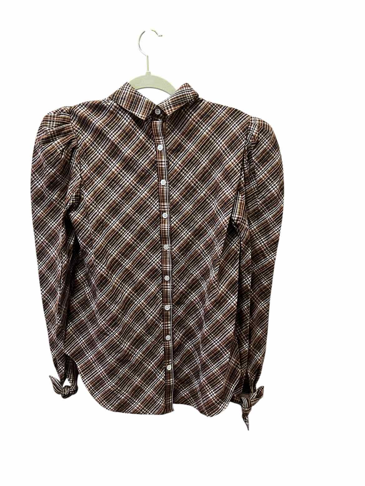Veronica Beard Size 2 brown multi Blouse