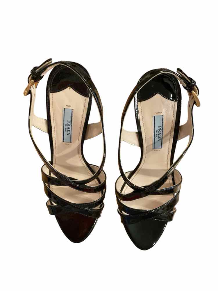 Prada Size 37 black patent Shoes