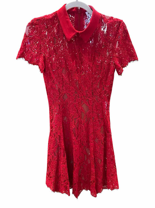 Self Portrait Size 2 Red Dress