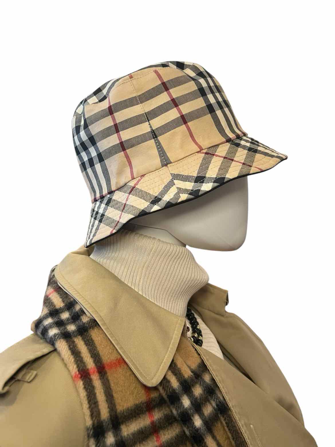 BURBERRY Size OS plaid/blk Hat