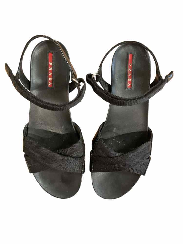 Prada Size 7 Black Shoes