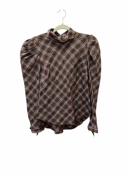 Veronica Beard Size 2 brown multi Blouse