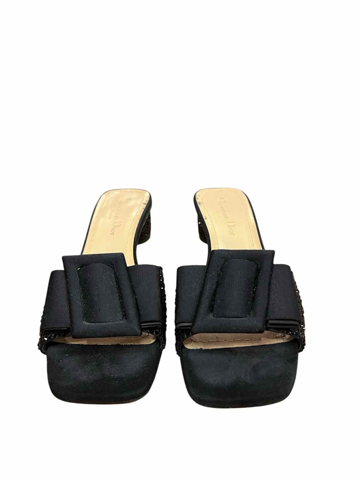 CHRISTIAN DIOR Size 37.5 Black Shoes
