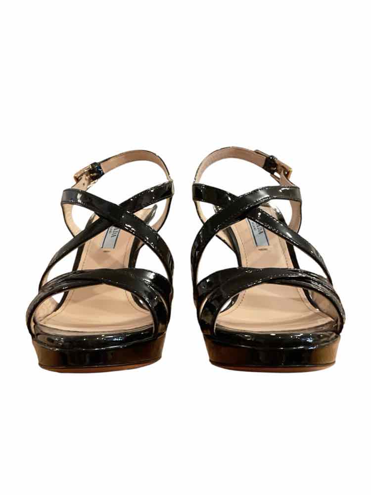 Prada Size 37 black patent Shoes