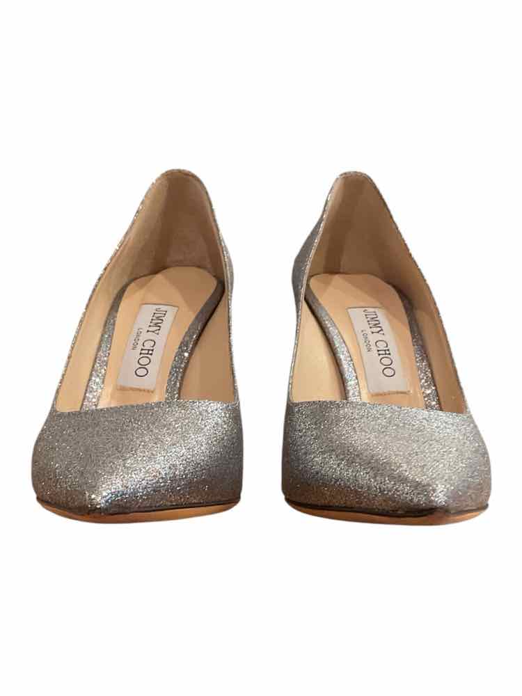 JIMMY CHOO Size 38 silver Shoes
