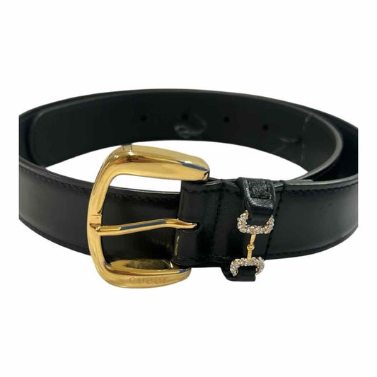 GUCCI Size 70 blk/gold Belt