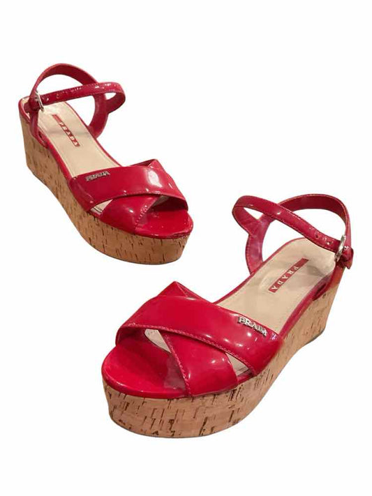 Prada Size 36.5 red patent Shoes