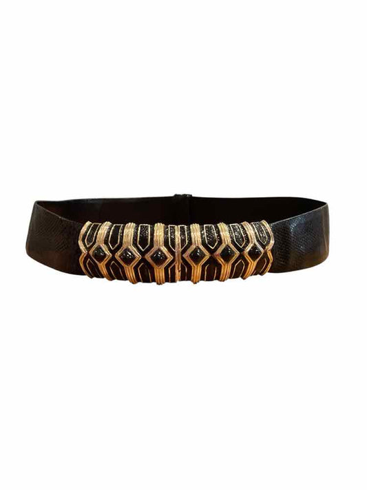 JUDITH LEIBER Size M blk/gold Belt