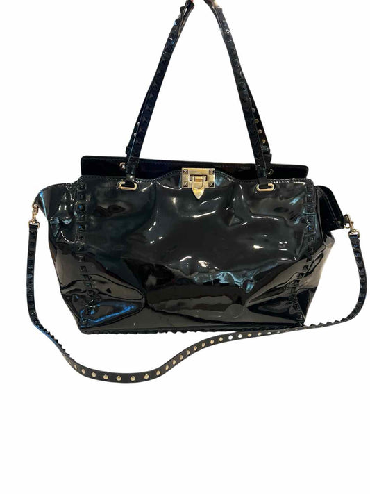 Valentino black/gold hardware Rockstud Tote Purse