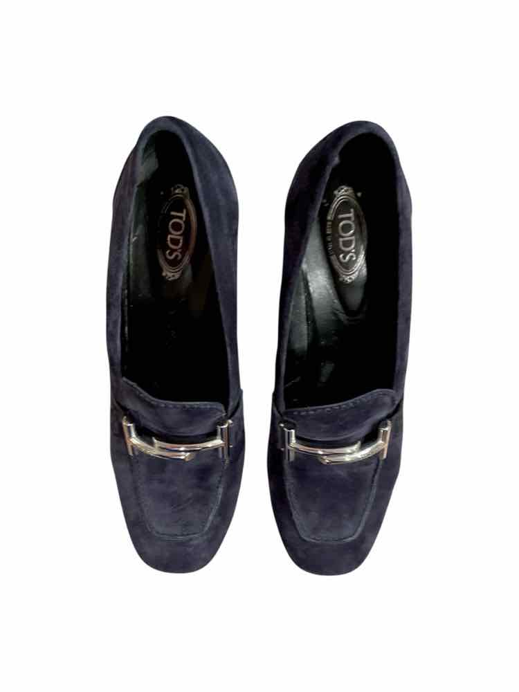 Tod's Size 37.5 Navy Shoes