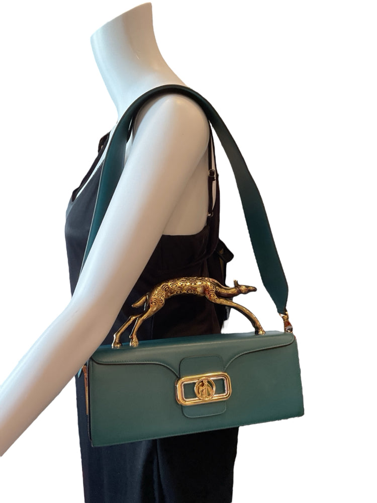 LANVIN Size Small Teal Purse