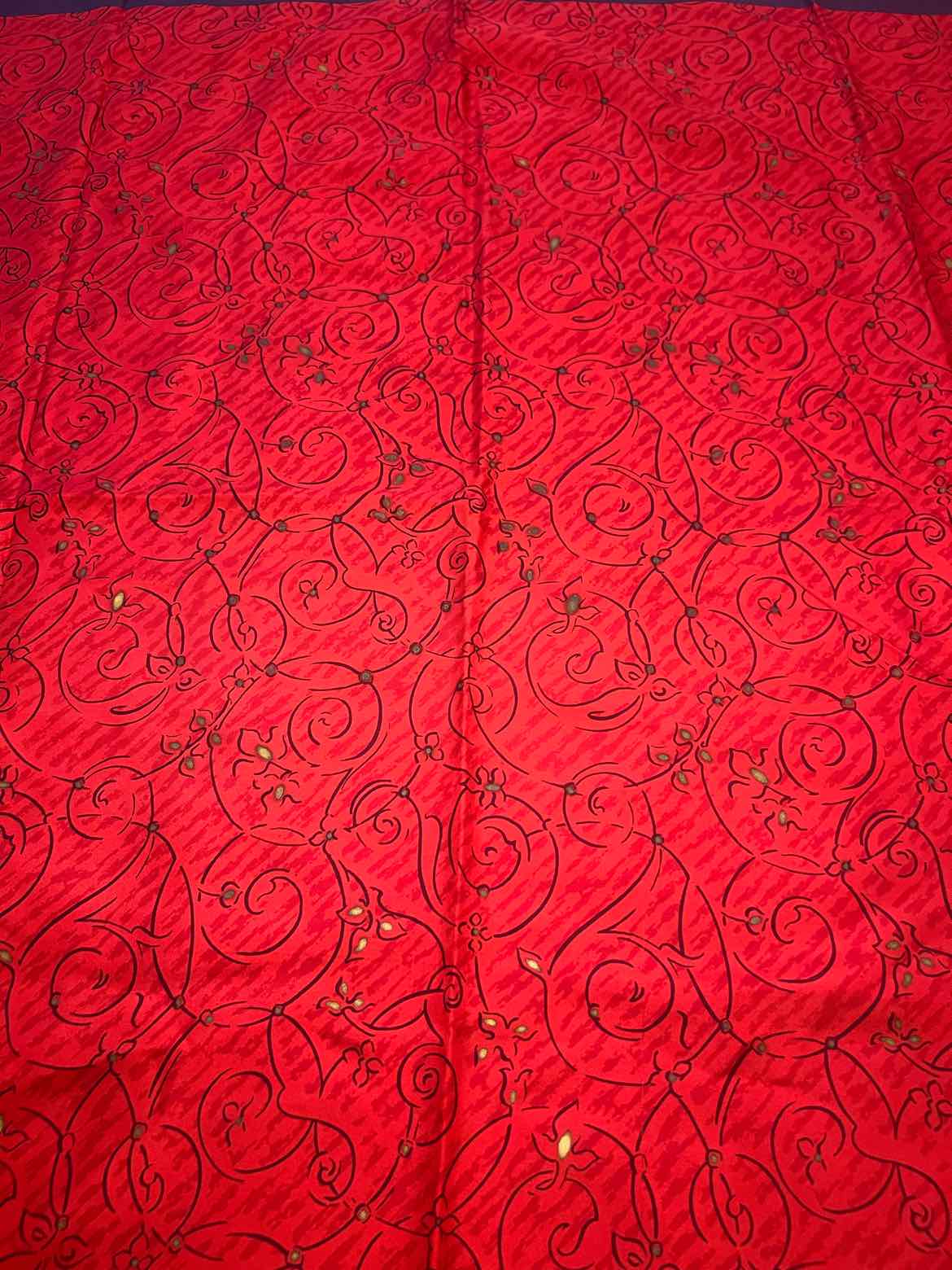 CHRISTIAN DIOR Size 90 red/purple Scarf