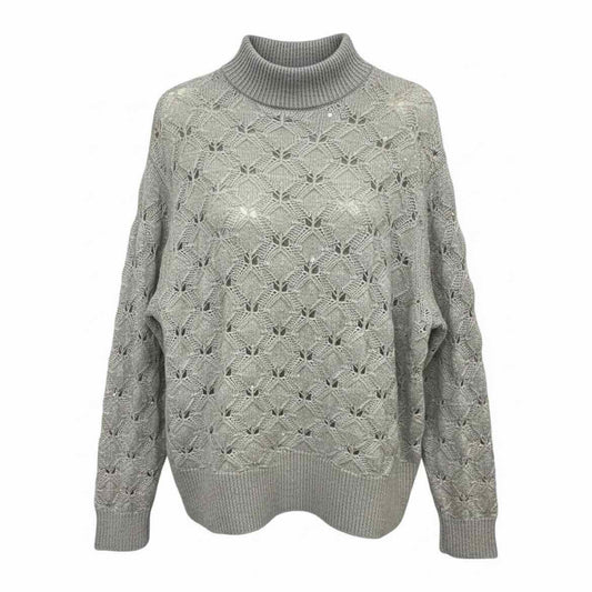 Lafayette 148 Size 1X Grey SWEATER