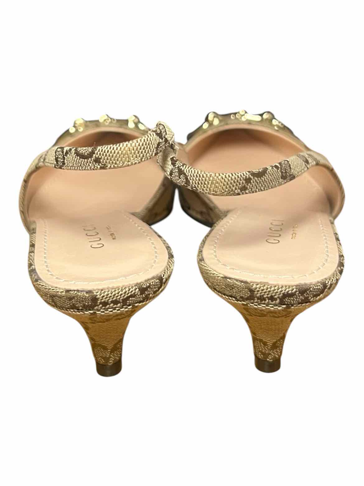 GUCCI Size 36.5 Tan/Brown Shoes