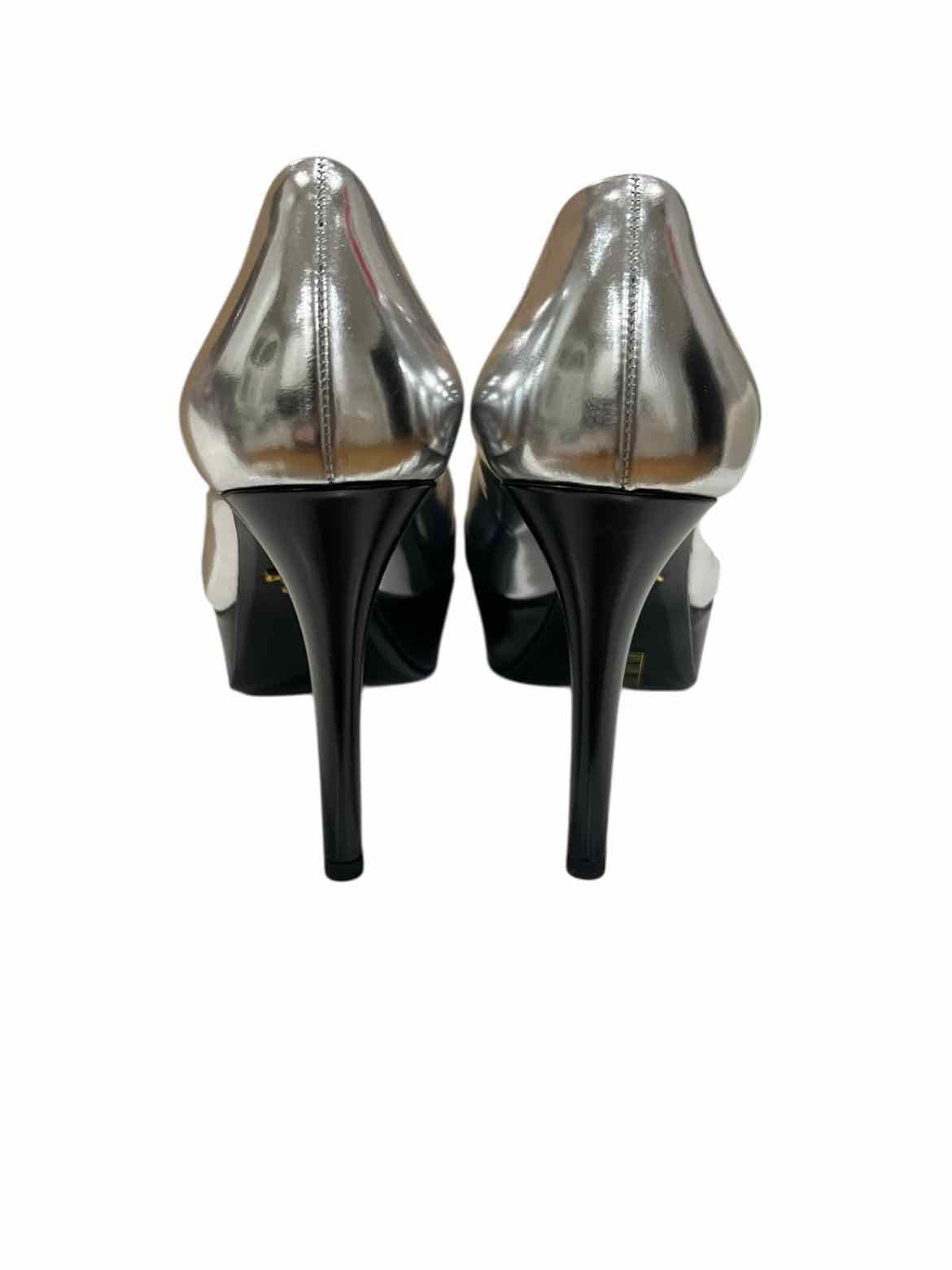Prada Size 36 SILVER/BLACK Shoes – Encore Consignment Boutique