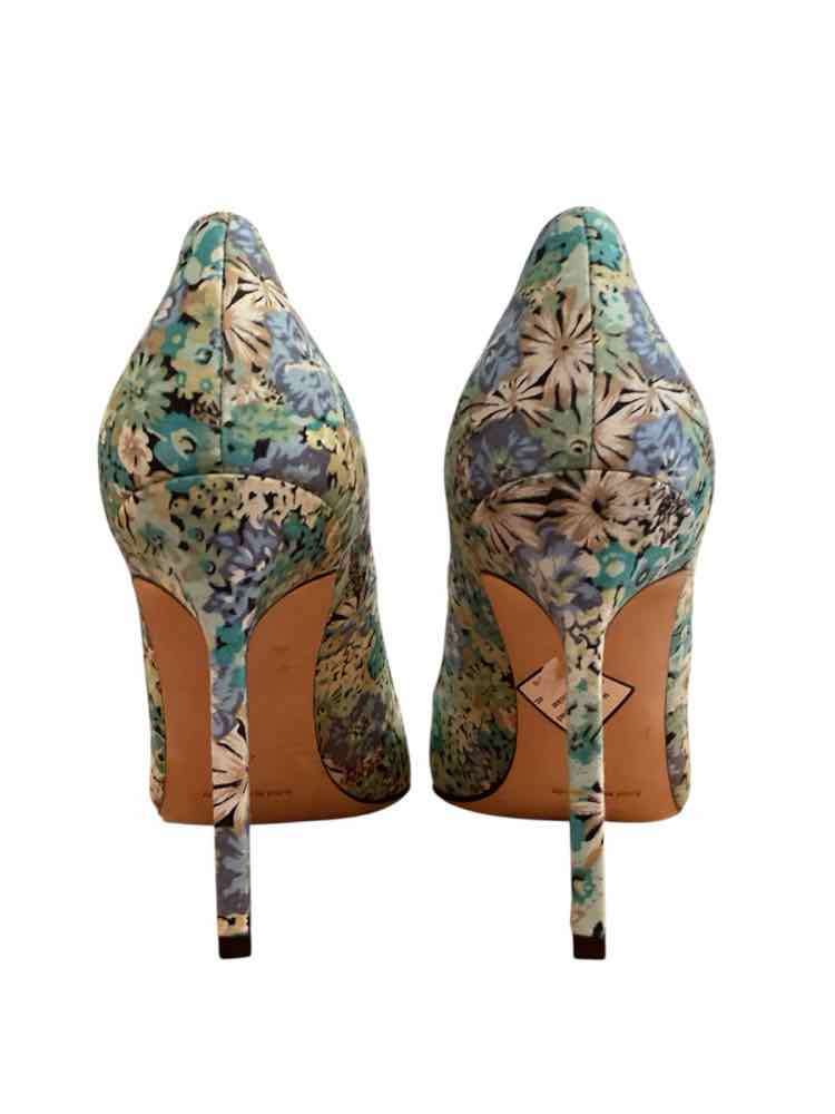 Manolo Blahnik Size 40 Blue floral Shoes