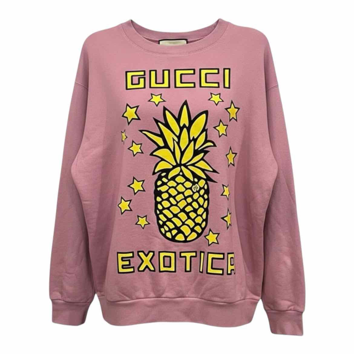 GUCCI Size X-Large purple/yellow SWEATER