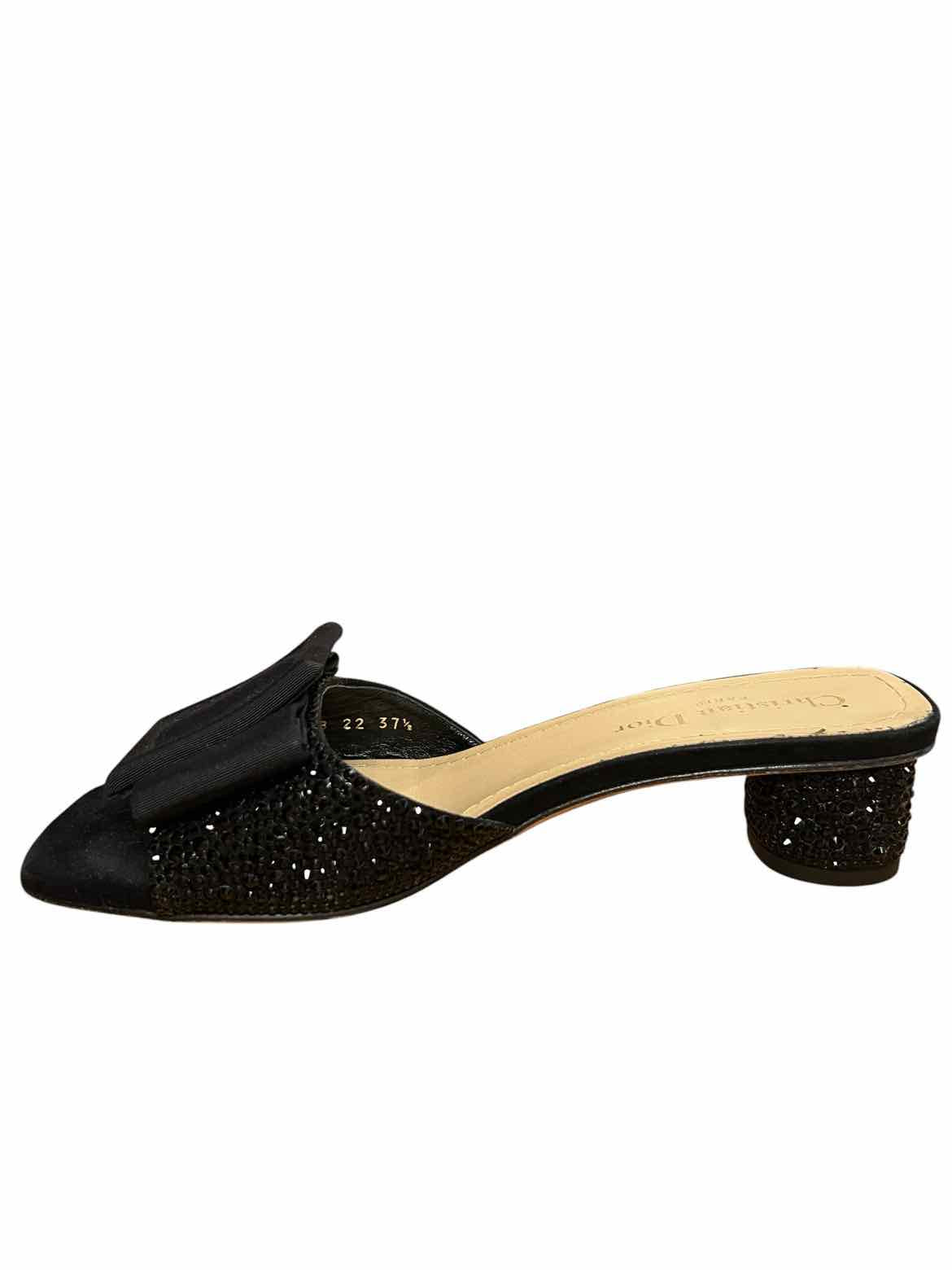 CHRISTIAN DIOR Size 37.5 Black Shoes
