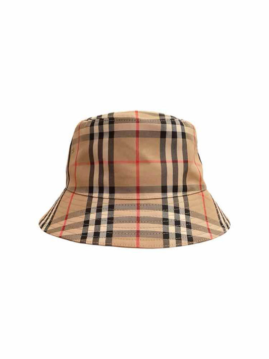 BURBERRY Size Large tan/black/red Hat