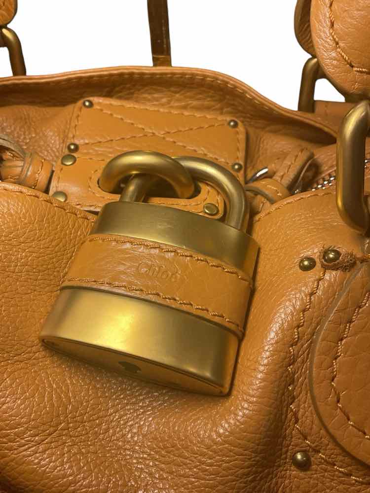 CHLOE Size Medium tan Purse