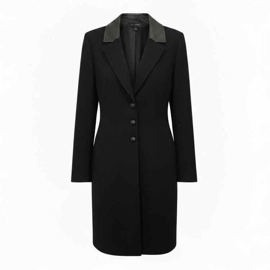 ST JOHN Size 12 Black Coat