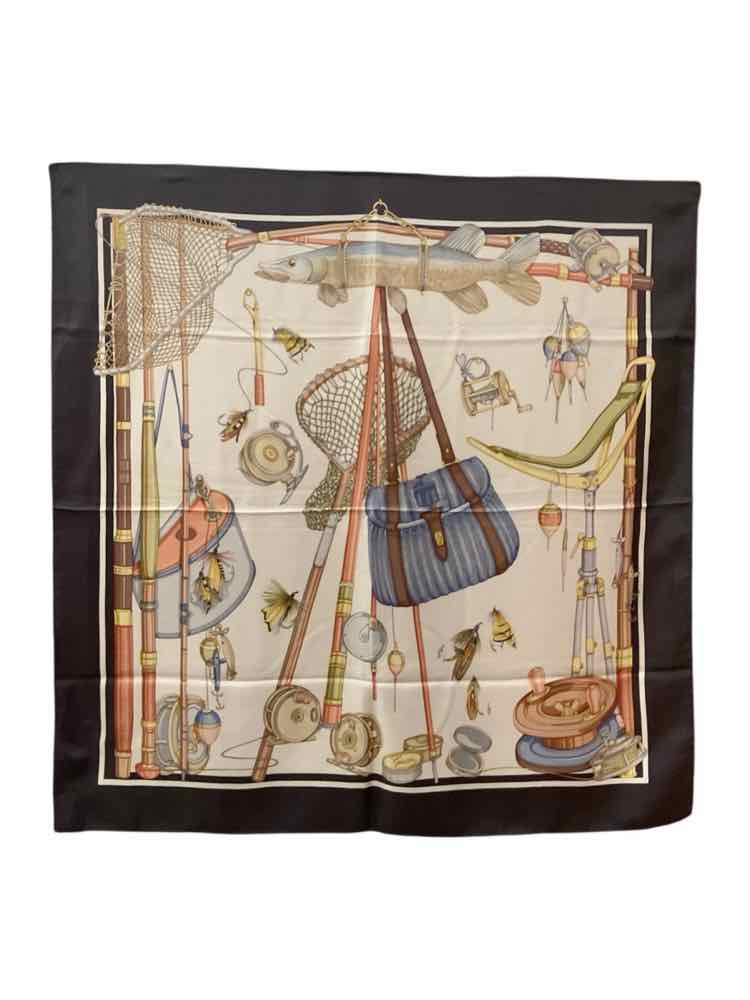 GUCCI Size 90 BL/BRN/CR Scarf