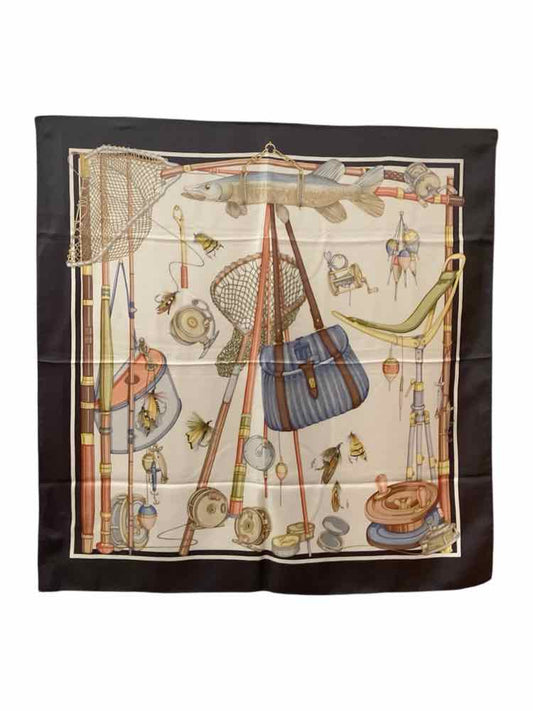 GUCCI Size 90 BL/BRN/CR Scarf