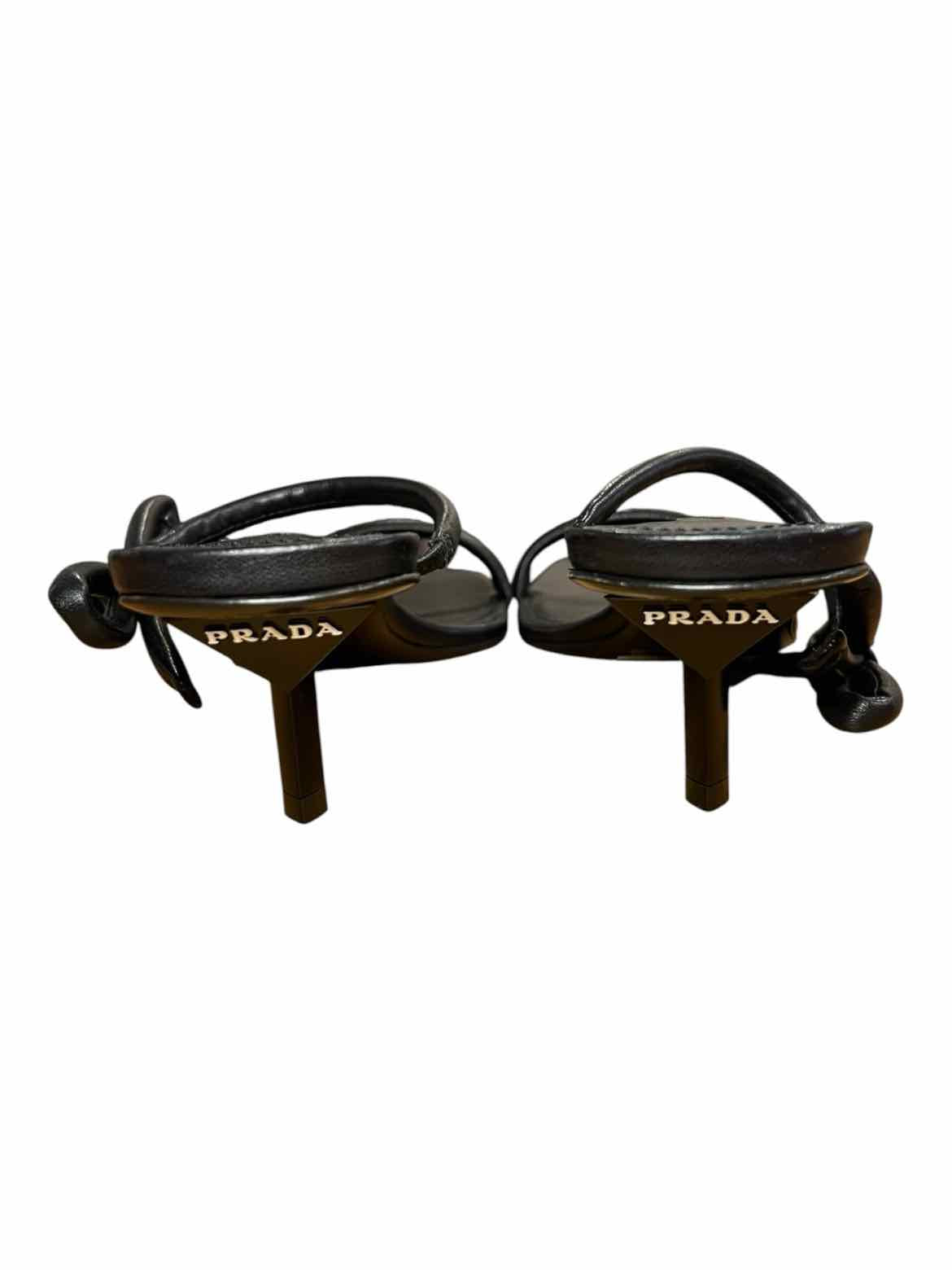 Prada Size 38.5 Black Shoes