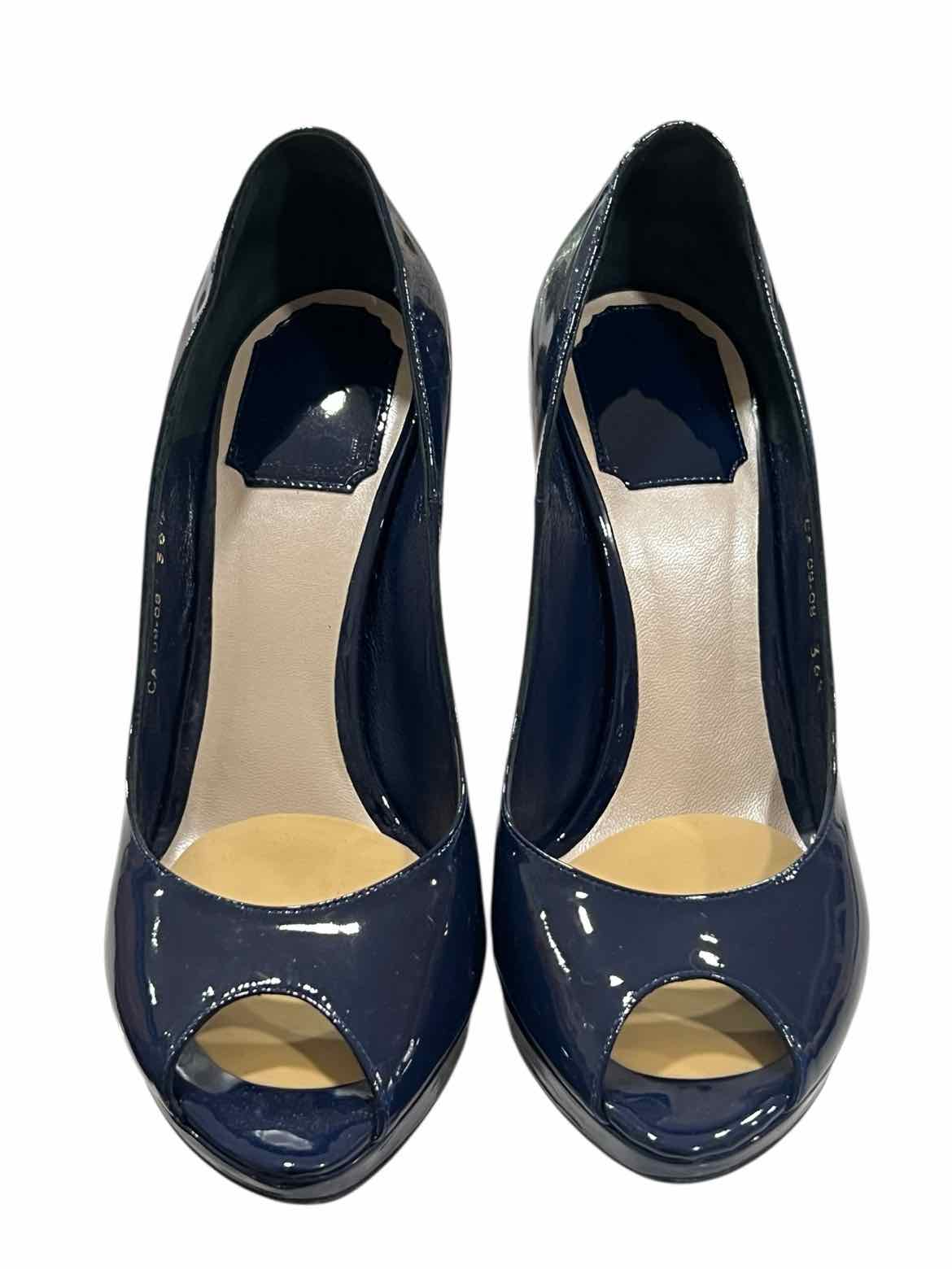 CHRISTIAN DIOR Size 36.5 Navy Shoes